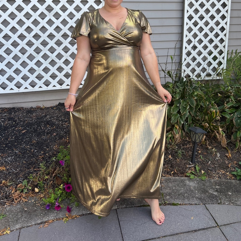Gold Maxi Dress